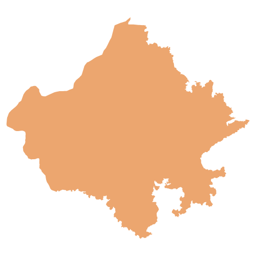 Rajasthan Map Outline